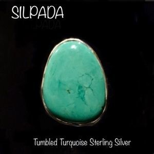 SILPADA Turquoise Sterling Silver 925 Ring Size 8